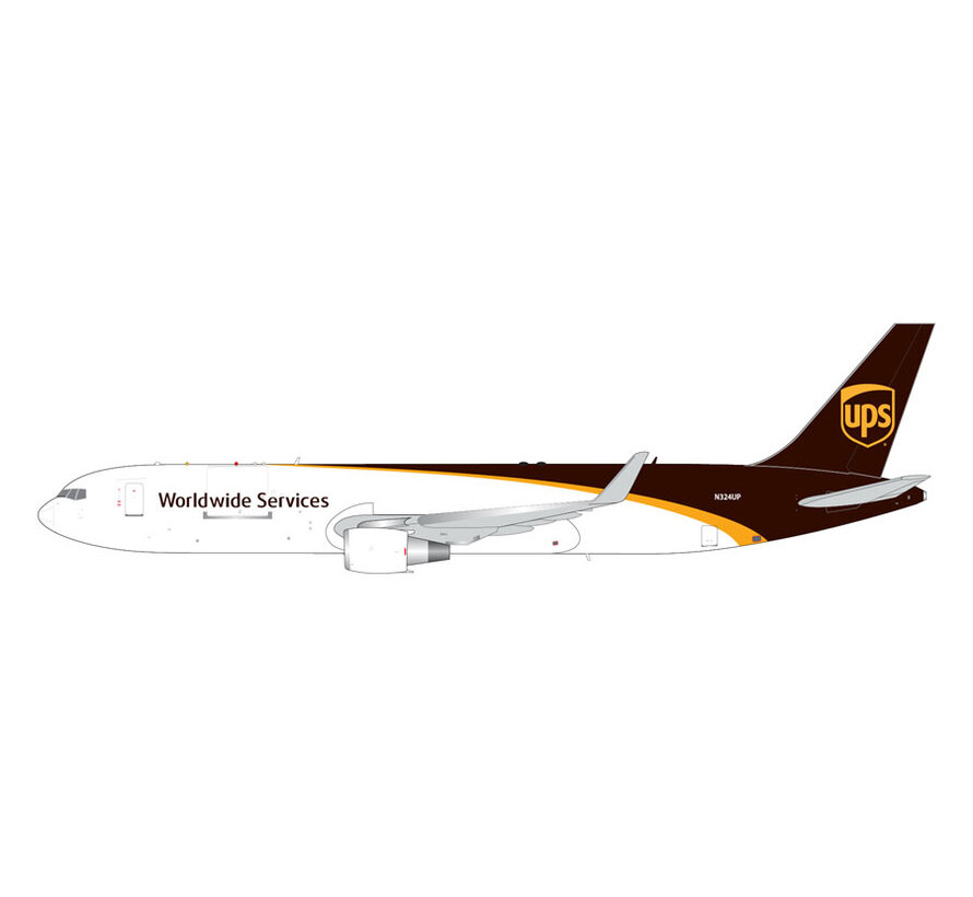 B767-300ERF UPS Airlines N324UP 1:200 with stand