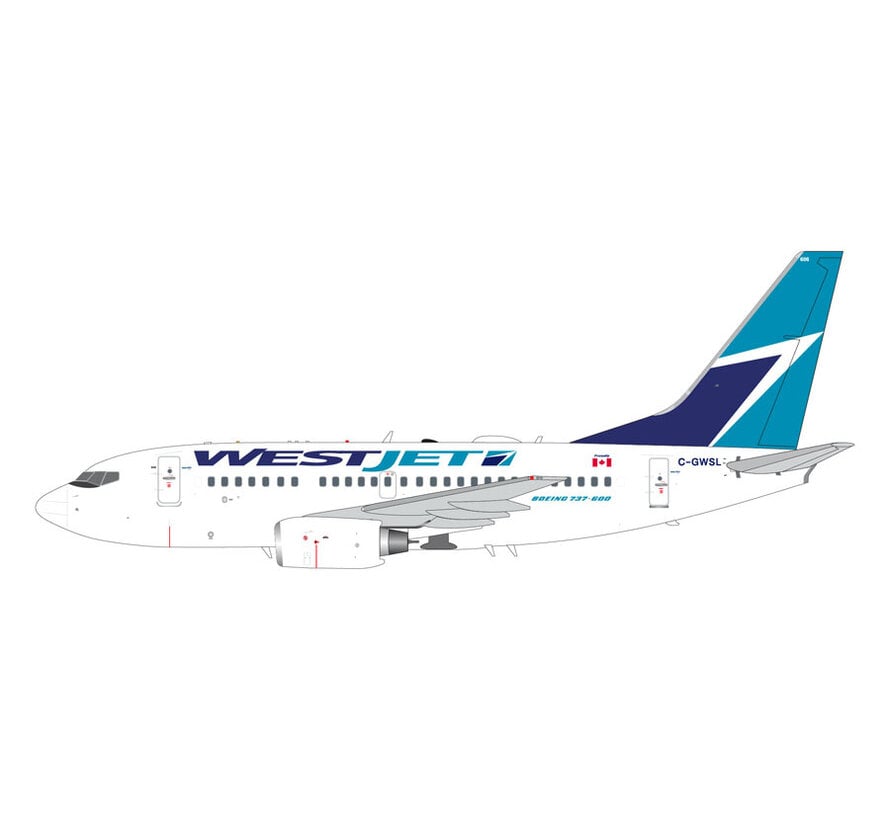 B737-600 WestJet Airlines C-GWSL 1:200 with stand *Pre-Order