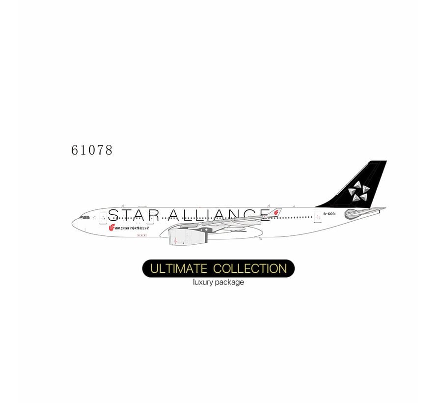 A330-200 Air China Star Alliance B-6091 1:400 ULTIMATE COLLECTION +Pre-order+