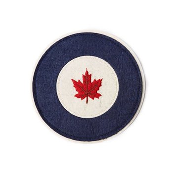 Red Canoe Brands Patch RCAF Roundel Felt 3.5"