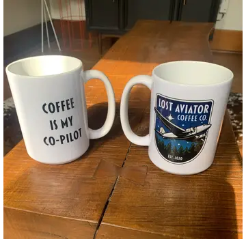 Lost Aviator Lost Aviator Mug Coffee is my Copilot