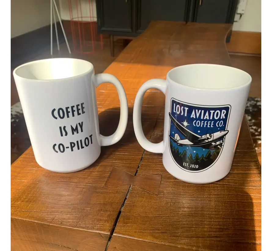 Lost Aviator Mug Coffee is my Copilot