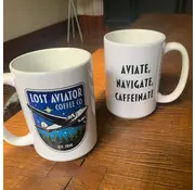 Lost Aviator Lost Aviator Coffee Mug  Aviate Navigate Caffeinate Mug
