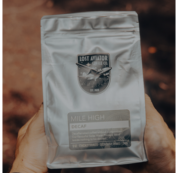Lost Aviator Mile High Decaffeinated Coffee 340G / 12 oz Whole Bean
