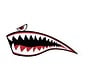 Sticker Tiger Teeth