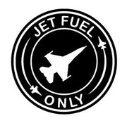 Sticker Jet Fuel Only Round