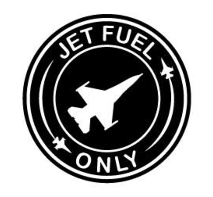 Sticker Jet Fuel Only Round