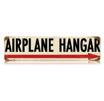 The Vintage Sign Co. Airplane Hangar Metal Sign