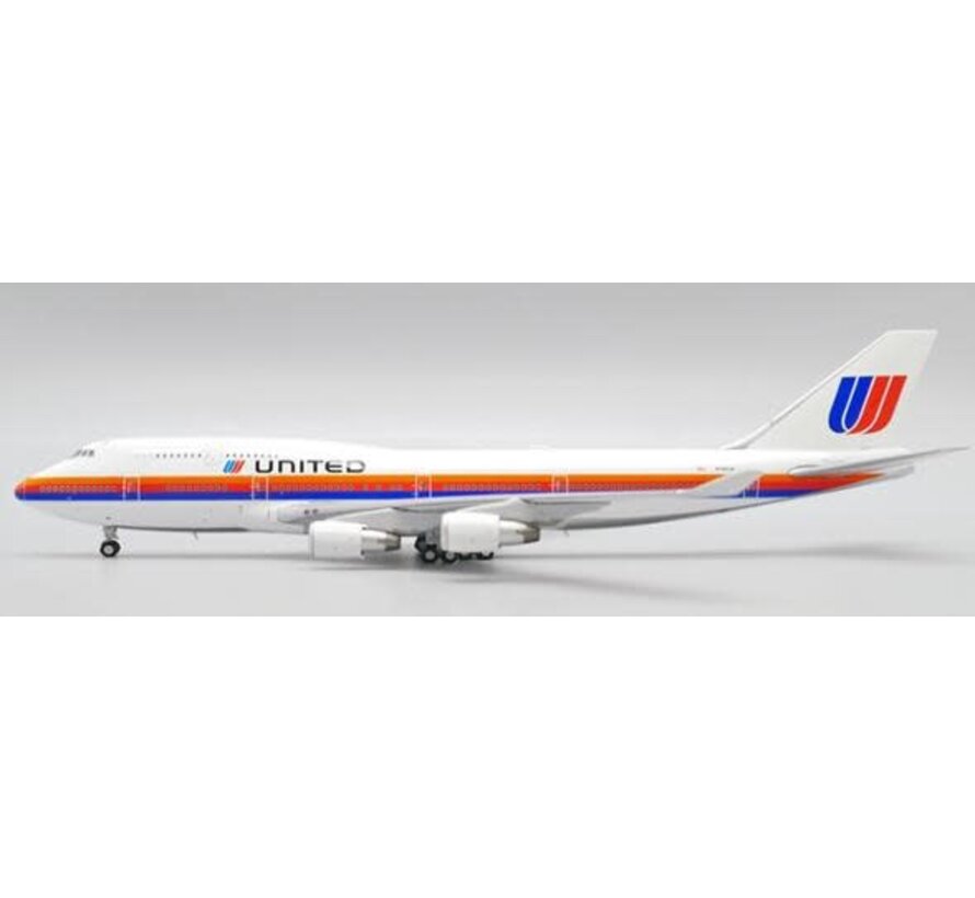 B747-400 United Airlines Saul Bass N185UA 1:400 flaps down +pre-order+