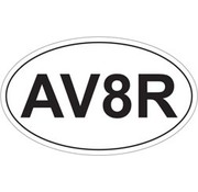 AV8R Oval Sticker