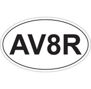 Sticker AV8R Oval