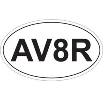 Sticker AV8R Oval