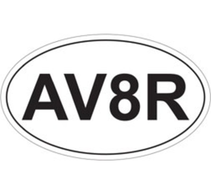 Sticker AV8R Oval