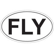 Fly Oval Sticker