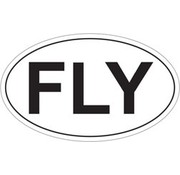 Sticker Fly Oval Sticker