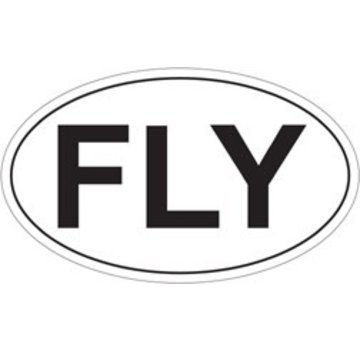Sticker Fly Oval Sticker