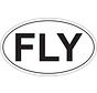 Sticker Fly Oval Sticker
