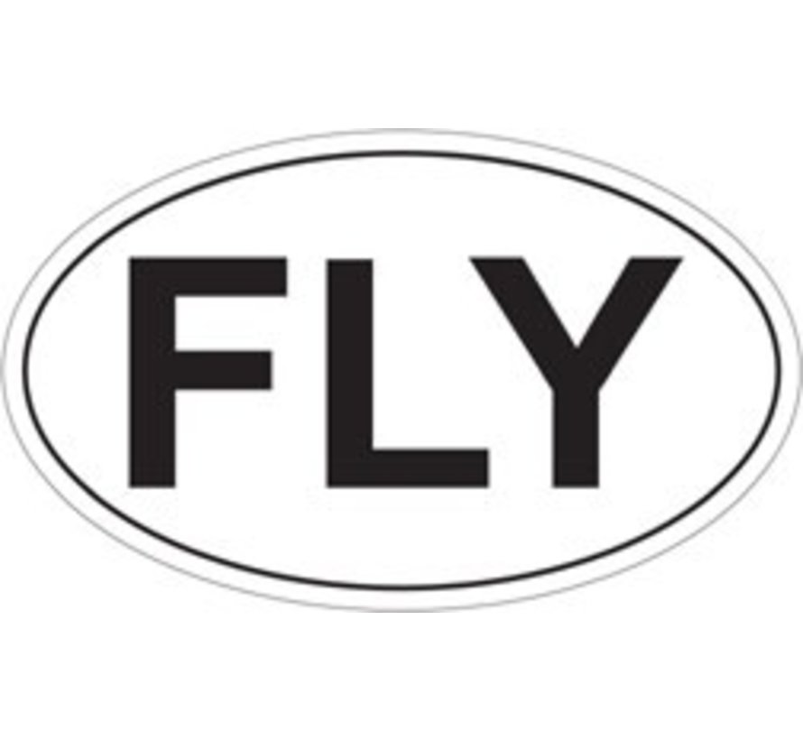 Sticker Fly Oval Sticker