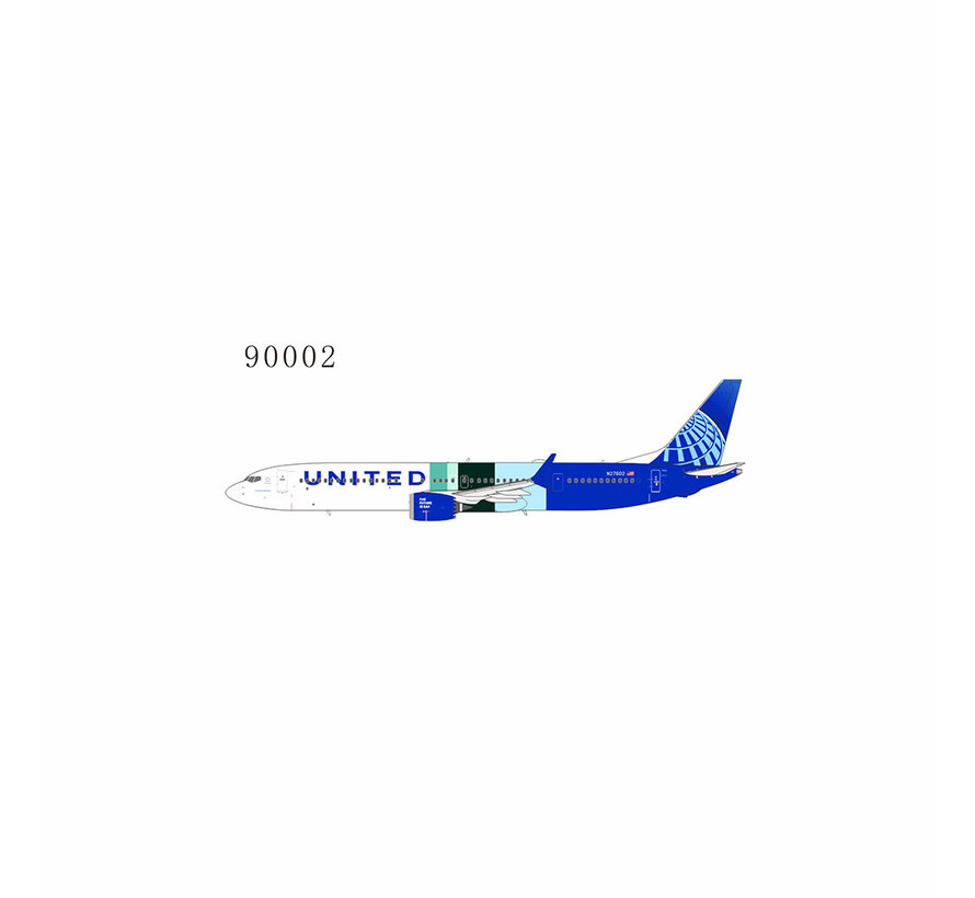 B737-10 MAX United Airlines ecoDemonstrator (no eco title) N27602 1:400 +NEW MOULD+ *Pre-Order