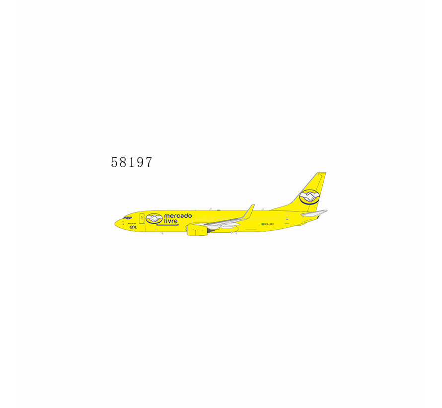 B737-800BCFW GOL Linhas Aereas Mercado Livre PS-GFC 1:400 +NSI+ = +Non-stock Item+ +pre-order+