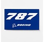 787 Blue Rectangle Sticker