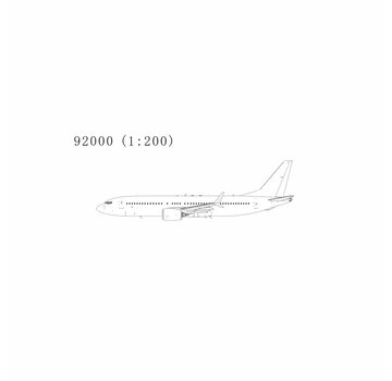 NG Models B737-8 MAX blank white 1:200 with stand +New Mould+