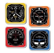 Trintec Industries Retro Instrument Coasters 4 Piece Set