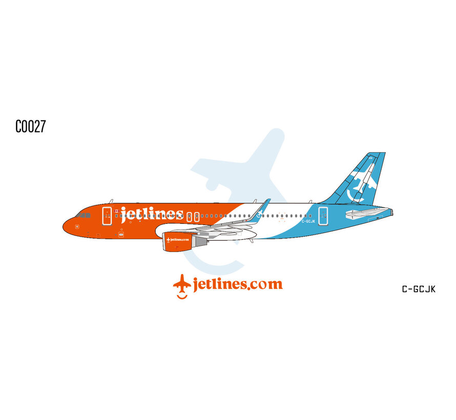 A320S Canada Jetlines C-GCJK 1:400 sharklets