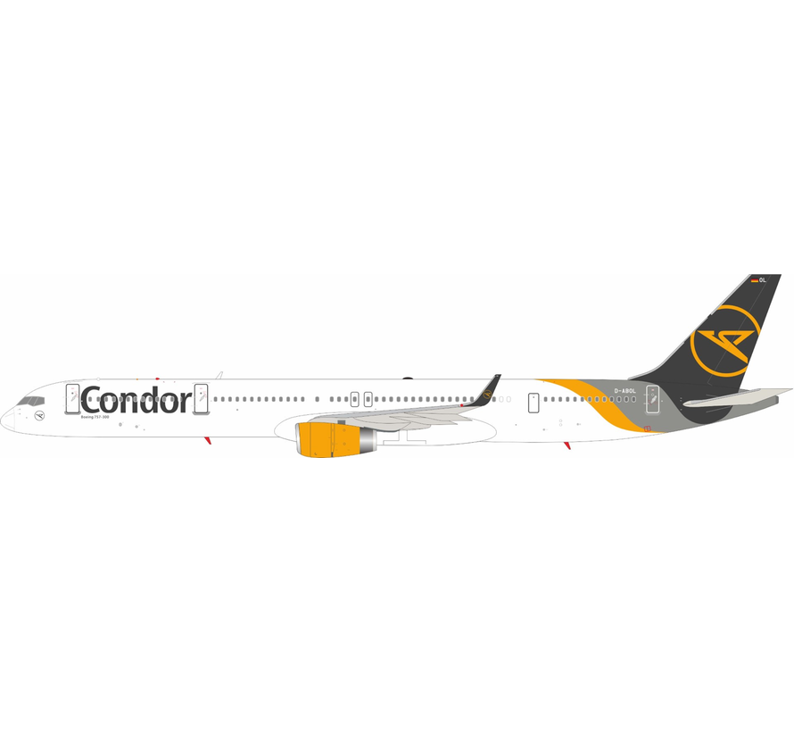 B757-300 Condor grey tail livery D-ABOL 1:200 with stand LIMITED EDITION