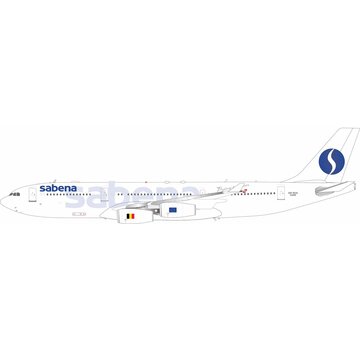 InFlight A340-200 Sabena Airbus old livery OO-SCX 1:200 with stand