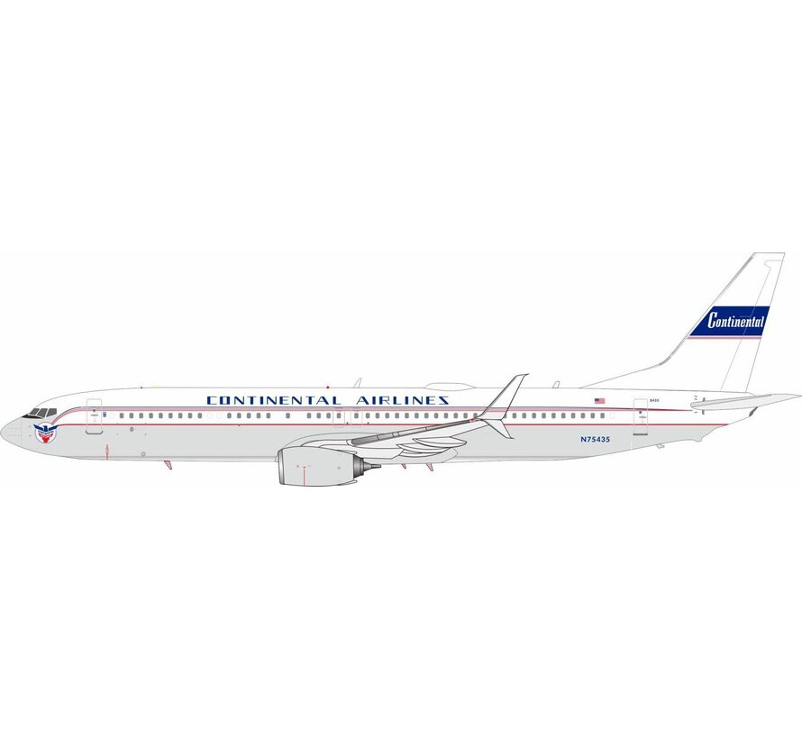 B737-900ER United Continental Retro livery N75435 1:200 with stand +pre-order+