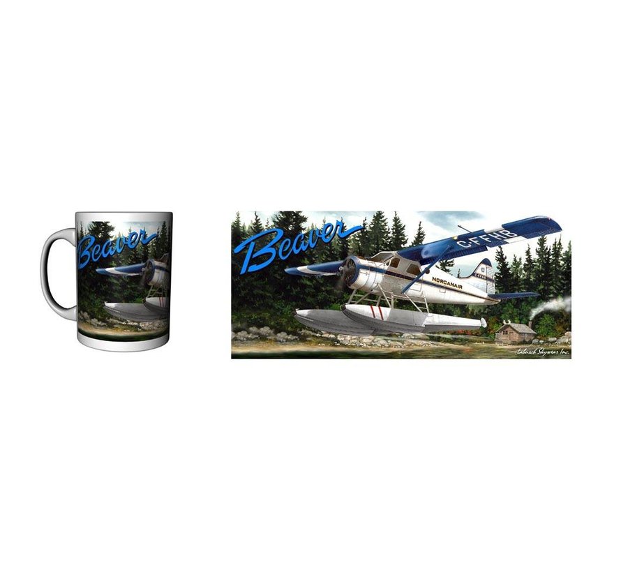 Mug DHC2 Beaver Floats Norcanair Ceramic