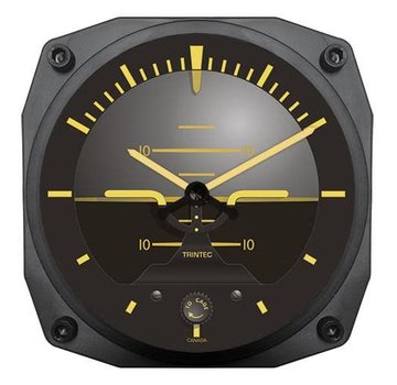 Trintec Industries Vintage Artificial Horizon Clock 6"