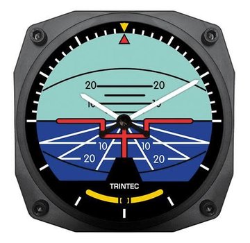 Trintec Industries Classic Artificial Horizon Clock 6"