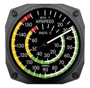 Trintec Industries Classic Airspeed Indicator Thermometer 6"