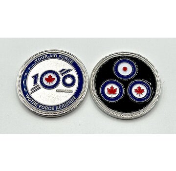 Challenge Coin RCAF 100 1924-2024 Three Roundels