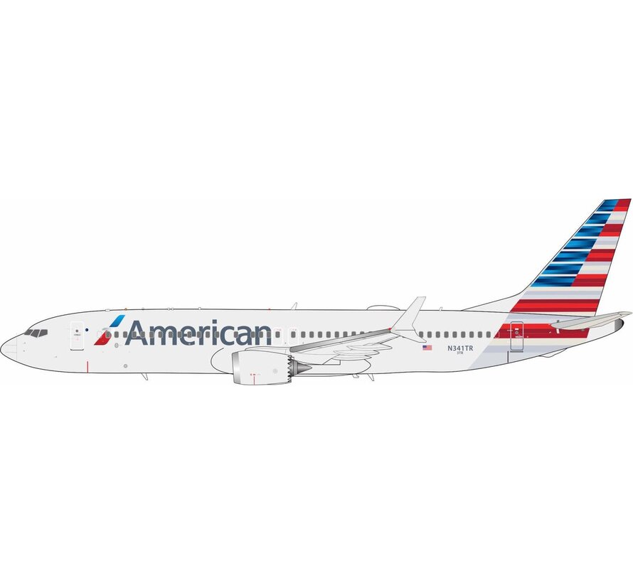 B737-8 MAX American Airlines 2013 livery N341TR 1:200 with stand +New Arrival+