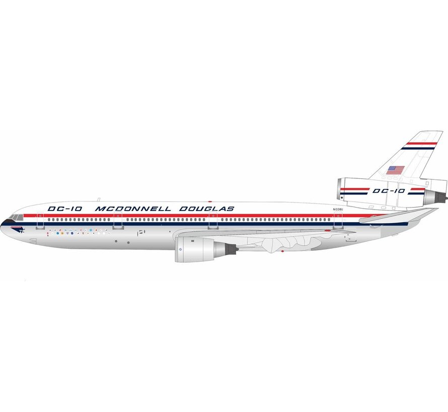 DC10-10 House Livery N1338U 1:200 polished with stand +new arrival+