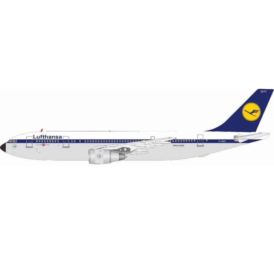 A300B2-1C Lufthansa old livery cheatline D-AIAC 1:200 with stand +New arrival+