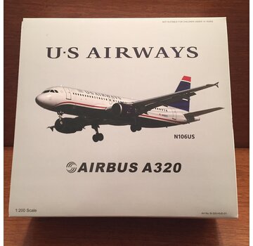 InFlight A320 US Airways final 2006 livery N106US Miracle on the Hudson 1:200 with stand**Discontinued**[2018 issue]