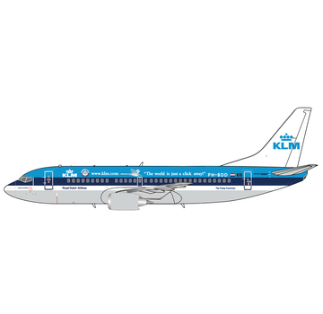 JC Wings B737-300 KLM Royal Dutch Airlines The world is just a click away! PH-BDD 1:400