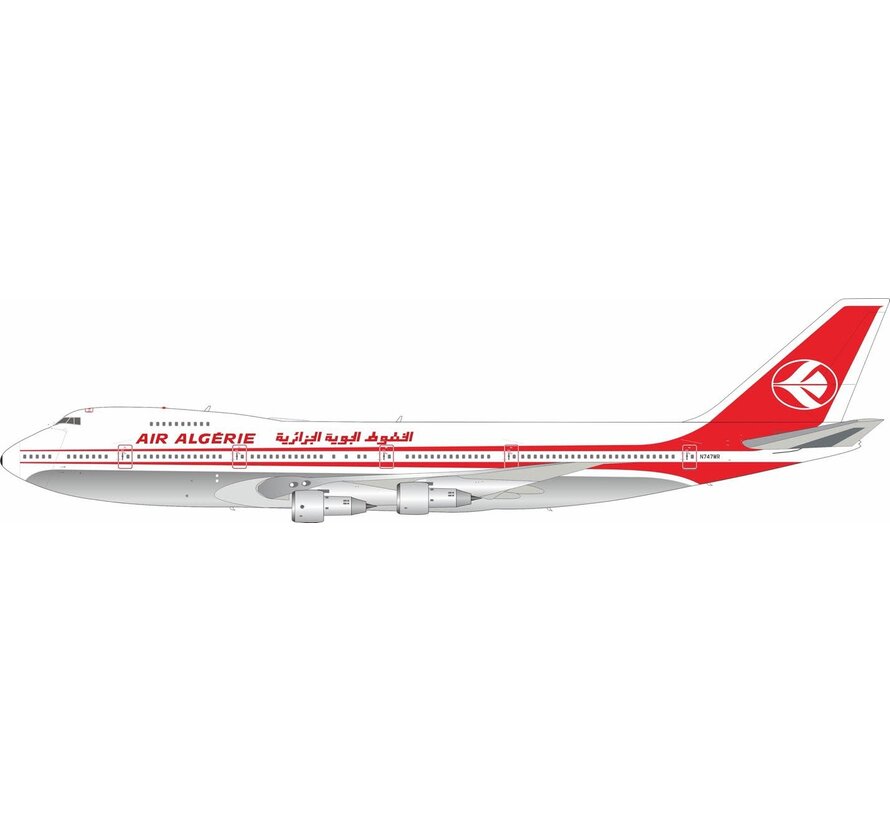 B747-200C Air Algerie (World Airways) N747WR 1:200 polished with stand  +pre-order+