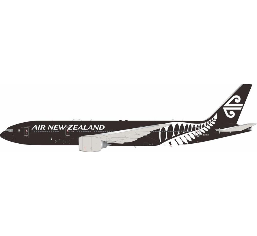 B777-200ER Air New Zealand All Black ZK-OKH 1:200 with stand