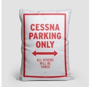 Airportag Cessna Parking Only Throw Pillow