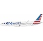B737-800W American Airlines 2013 livery Oneworld N837NN 1:200 winglets with stand  +New Arrival+