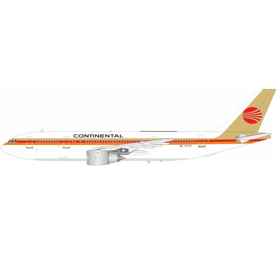 A300B4-103 Continental red meat ball livery N217EA 1:200 +New Arrival+