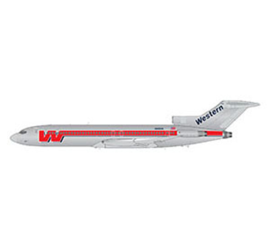 B727-200 Western Airlines N2805W polished/"Bud Light" livery1:200