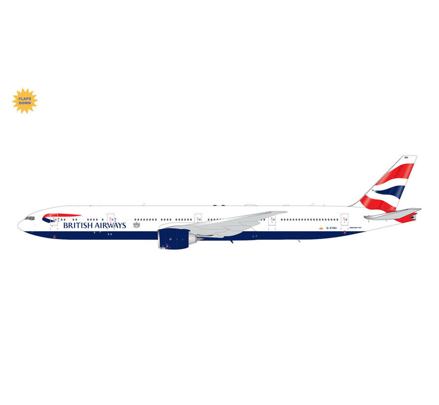 B777-300ER British Airways G-STBH flaps down1:200