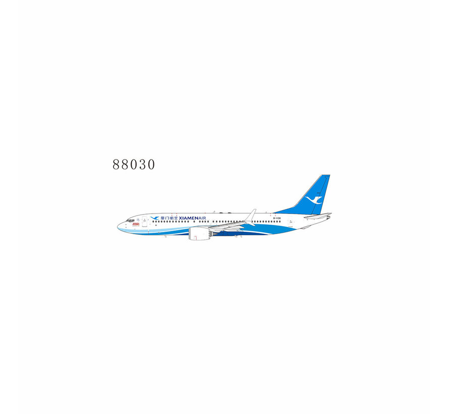 B737-8 MAX Xiamen Airlines 2000th Boeing Aircraft for China B-1136 1:400