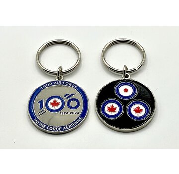 Keychain RCAF 100 1924-2024 Three Roundels